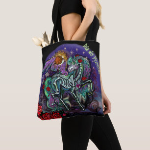 Dai de Muertos Horse Tote Bag
