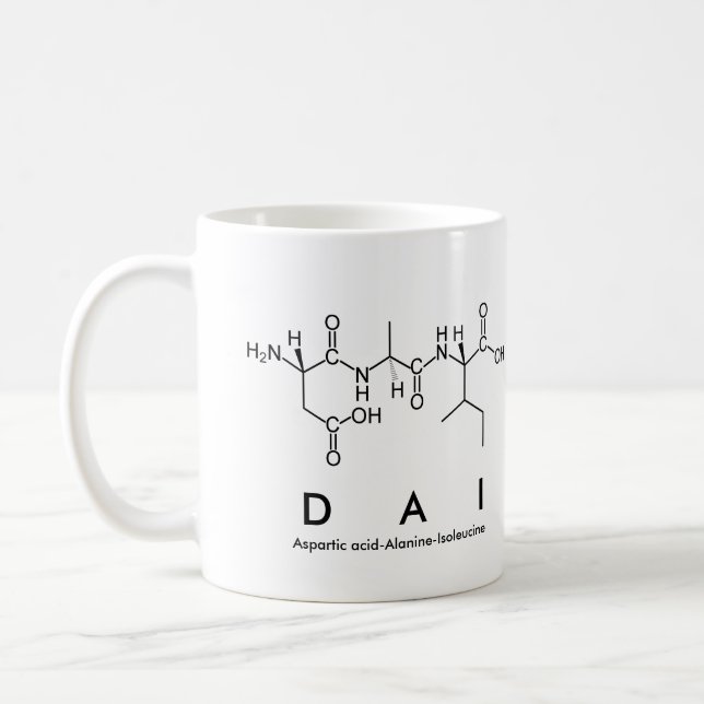 Dai peptide name mug (Left)