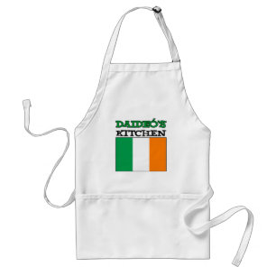 Daideo's Kitchen With Flag Of Ireland Standard Apron