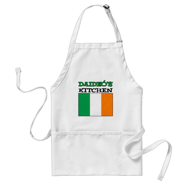 Daideo's Kitchen With Flag Of Ireland Standard Apron (Front)