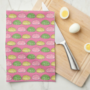Daifuku Mochi Japanese New Year Rice Cake Food Tea Towel