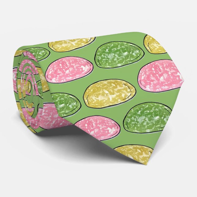Daifuku Mochi Japanese New Year Rice Cake Food Tie (Rolled)