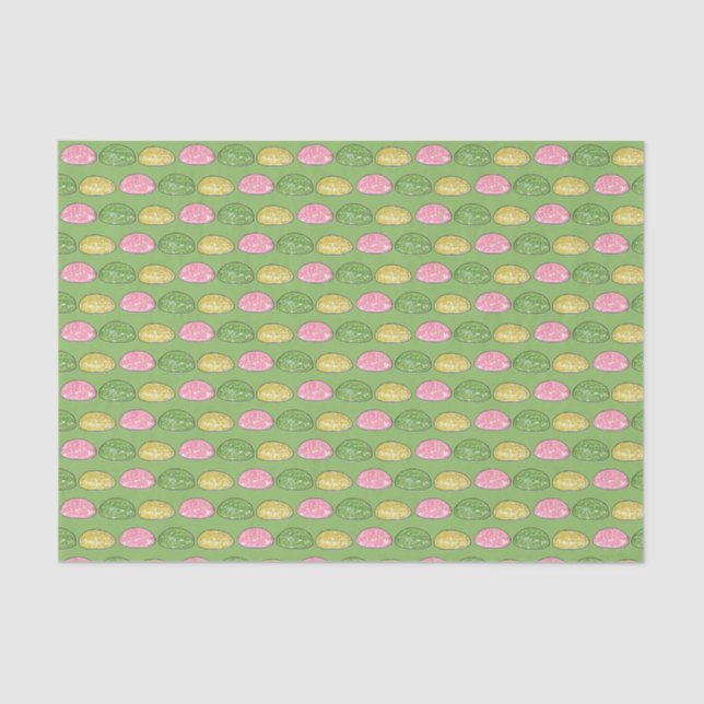 Daifuku Mochi Japanese New Year Rice Cake Food Tissue Paper (Front)