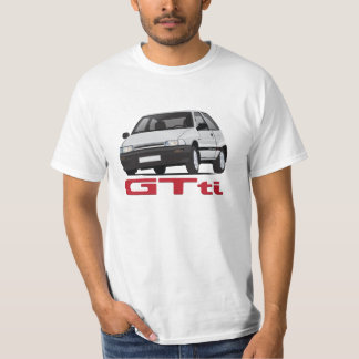 Daihatsu Charade GTti Turbo, gray with badge - diy T-Shirt