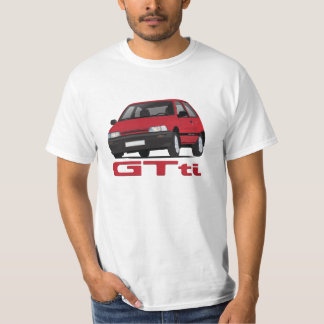 Daihatsu Charade GTti Turbo, red with badge - diy T-Shirt