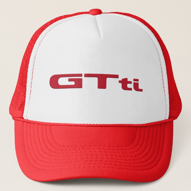 Daihatsu red GTti badge Trucker Hat (Front)