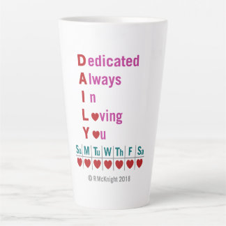 Daily Acronym Lattee Latte Mug