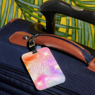 Daily Affirmation, Law of Attraction, Motivational Luggage Tag