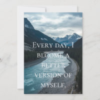 Daily Affirmation Motivation Card