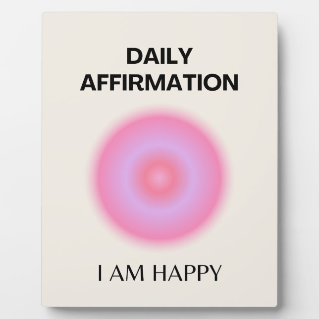 Daily Affirmation Positive Spiritual Plaque (Front)