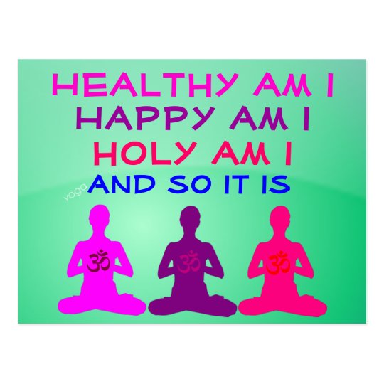 Daily Affirmation postcard