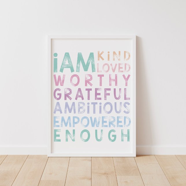Daily Affirmations For Kids Poster (Creator Uploaded)