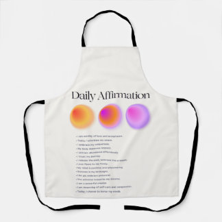 daily affirmations manifestation  apron