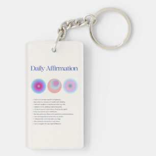 daily affirmations manifestation key ring