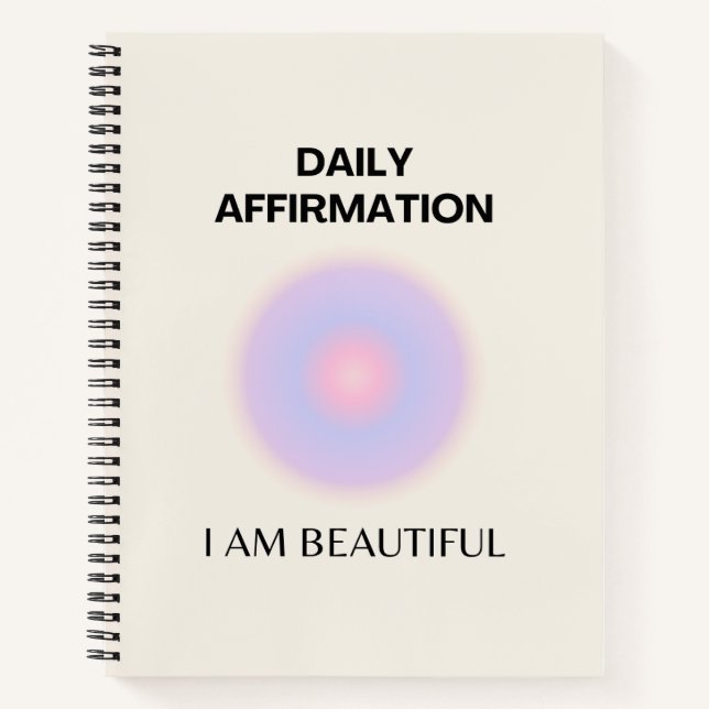 Daily Affirmations Manifestation Notebook (Front)