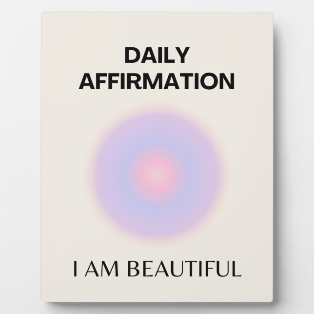 Daily Affirmations Manifestation Plaque (Front)