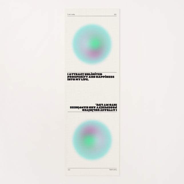 daily affirmations manifestation  yoga mat (Front)