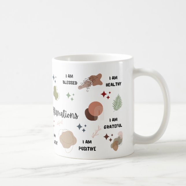"Daily Affirmations Mug – Motivational Coffee Mug  (Right)
