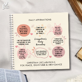 Daily Bible Affirmations Reminders Prayer Notebook