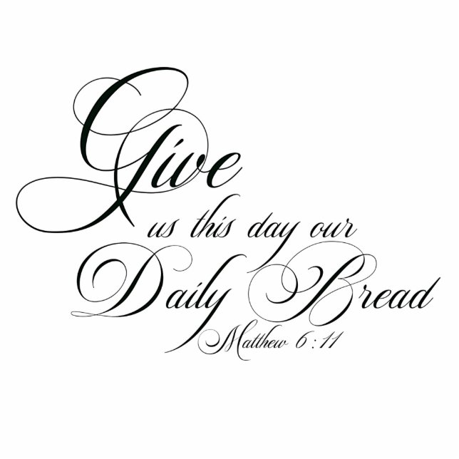 Daily bread magnet photo sculpture magnet (Front)