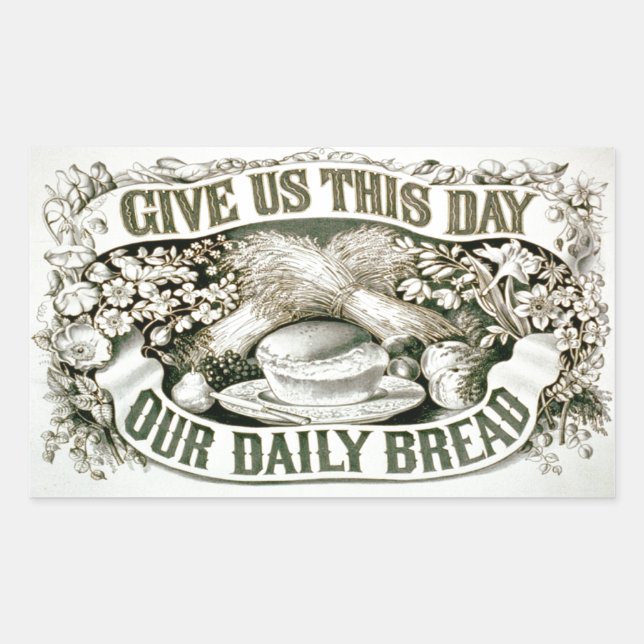 Daily Bread Vintage Custom Sticker (Front)