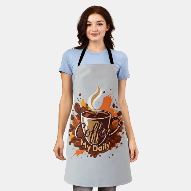 Daily Coffee Ritual Apron (Worn)