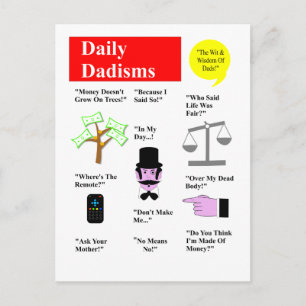 Daily Dadisms Postcard