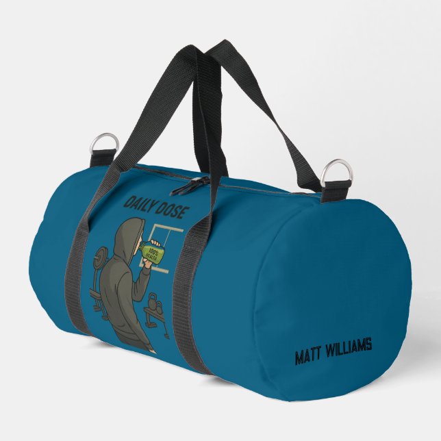 Daily Dose Gym Duffel Bag for Fitness Lovers (Left Corner)