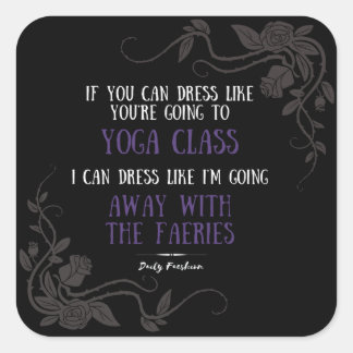 Daily Faeshion Slogan - Black Sticker