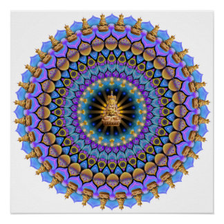 Daily Focus 11.23.17 Buddha Mandala Poster