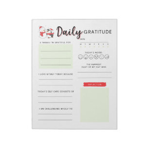 Daily Gratitude Christmas  Notepad