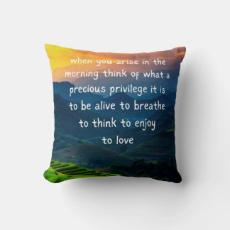 Daily Gratitude Quote Cushion