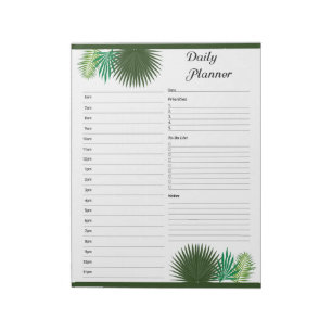 Daily hourly Planner Notepad