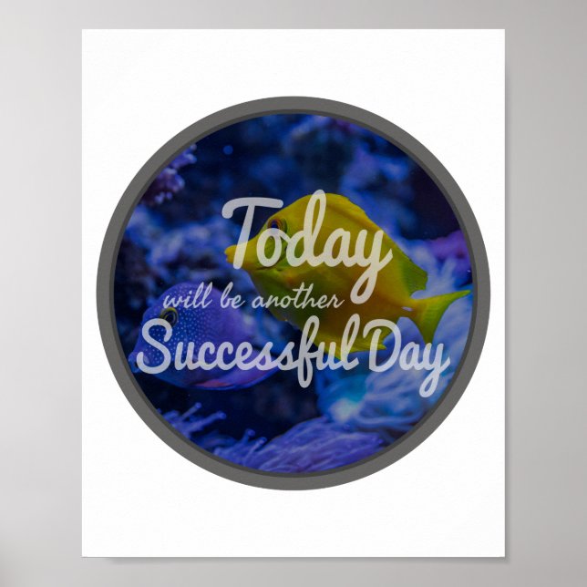 daily inspirational affirmations for success poster (Front)