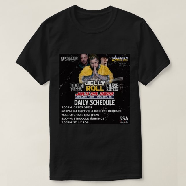 daily jelly roll   T-Shirt (Design Front)