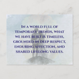 Daily Journey Marriage Quote Postcard