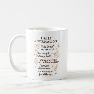 Daily Mental Health Reminder    Self Love Healing  Coffee Mug