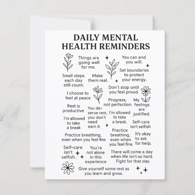 Daily Mental Health Reminders (Front)