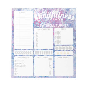 Daily Mindfulness habit tracker Notepad