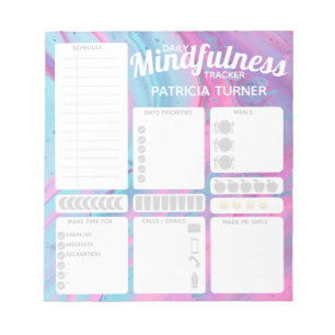 Daily Mindfulness habit tracker Notepad