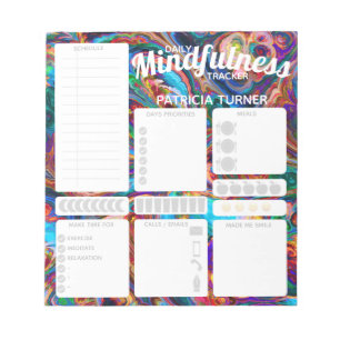 Daily Mindfulness habit tracker Notepad
