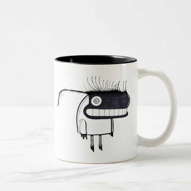 Daily-Monster-91 Two-Tone Coffee Mug (Right)