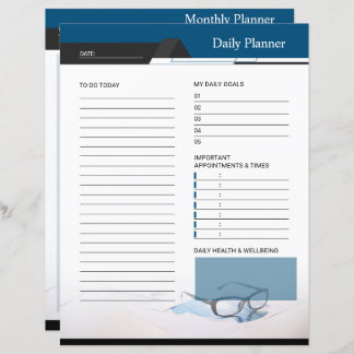 Daily, Monthly Planner Template