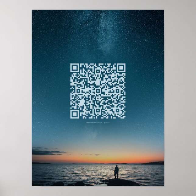 Daily Motivational QR Code Poster (Front)