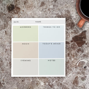 Daily Organiser For Him - Muted Shades Notepad