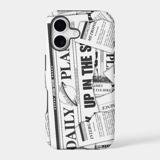 Daily Planet Pattern - White (Back)