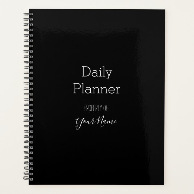 Daily Planner - Any Colour & Any Font - HAMbWG (Front)