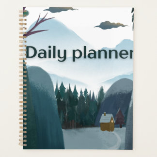 "Daily Planner" | Cosy Winter Cottage & Snowy Planner