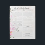 Daily Planner Floral Notepad<br><div class="desc">Easily personalise this beautiful floral daily planner notepad with your custom name and titles. It's the perfect tool to stay organised for any home office, mum or even a bride. Keep track of tasks, future events, daily goals, meals, water intake, etc. This planner covers all the basics to focus on...</div>