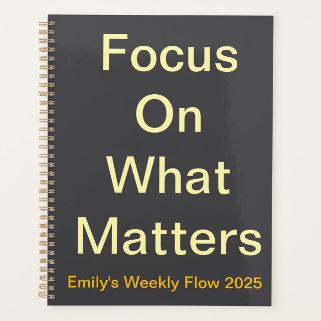 Daily Planner - Focus On What Matters Layout (Front)